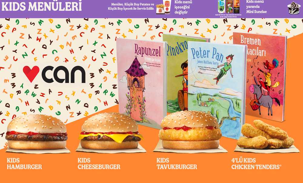 Burger King® Restoranlarında Masal Kitapları Minik Misafirlerini Bekliyor!