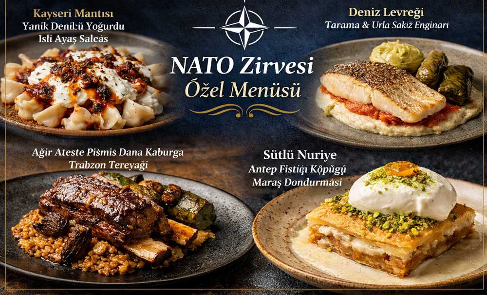 NATO Liderler Zirvesi Akşam Yemeği Menüsü 